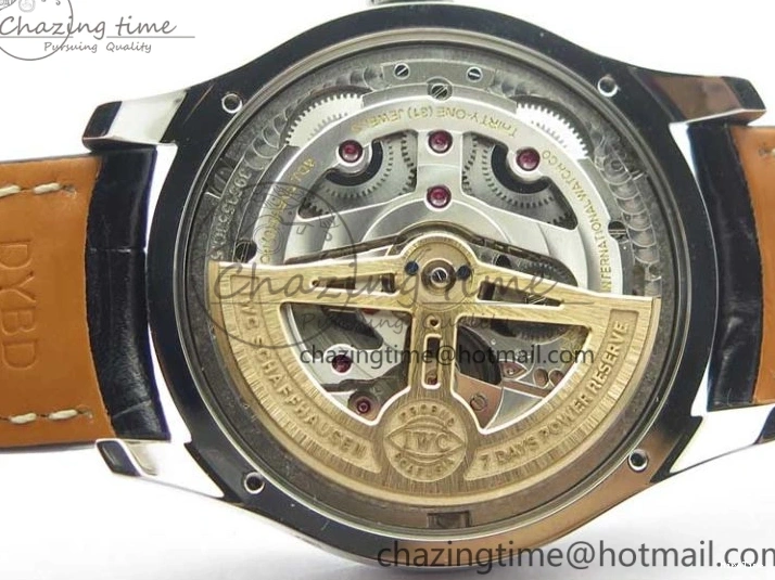 MIROTIME 0523 Portugieser Perpetual Calendar IW503401 V9F 1:1 Best Edition Blue Dial on Black Leather Strap A Contemporary 7114